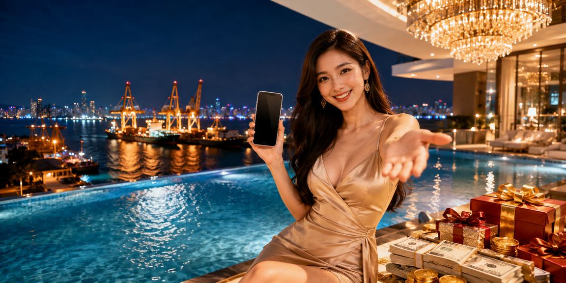 Người dùng tại Hải Phòng dùng ứng dụng casino trên điện thoại với giao diện hiện đại ngoài trời